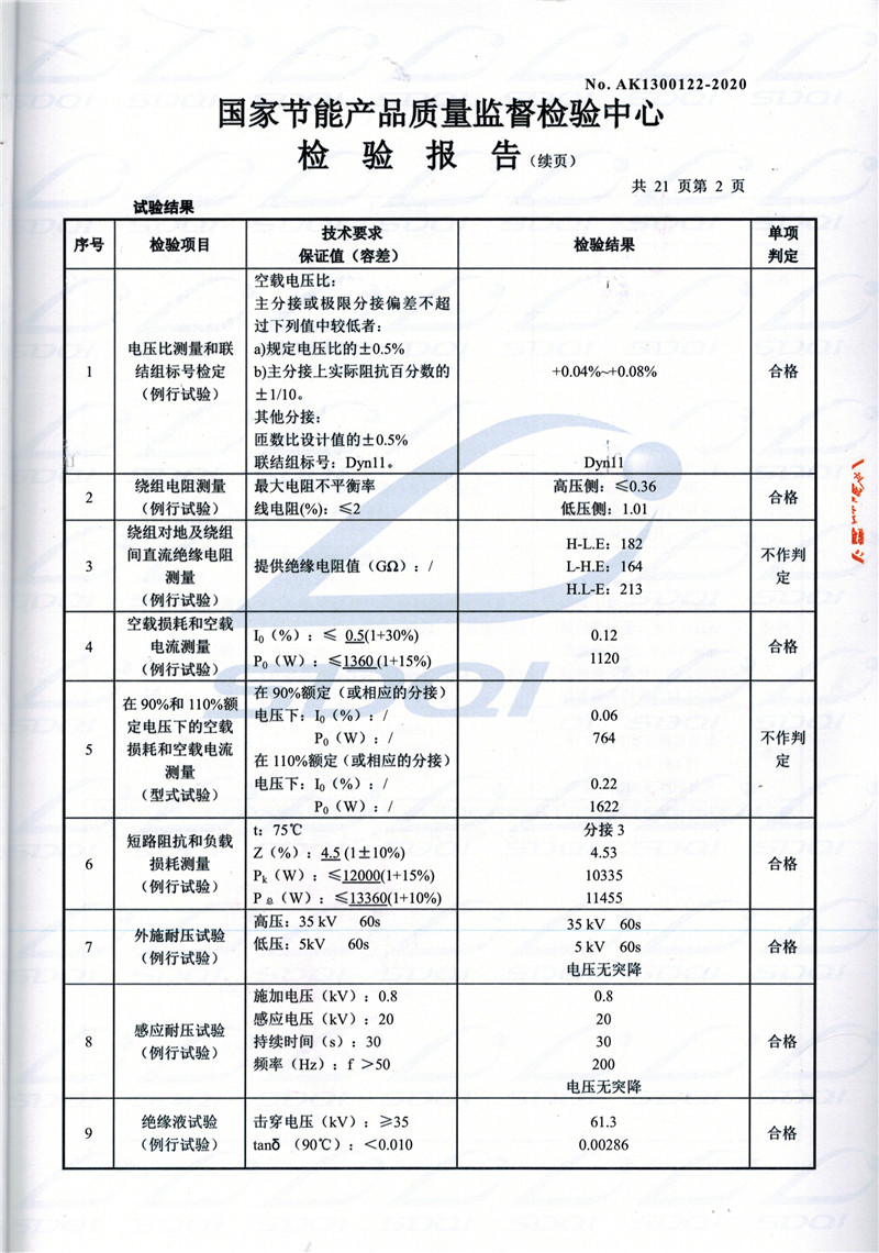 高低压试验报告-S11-1250磁县磁县磁县油浸式变压器-2.jpg